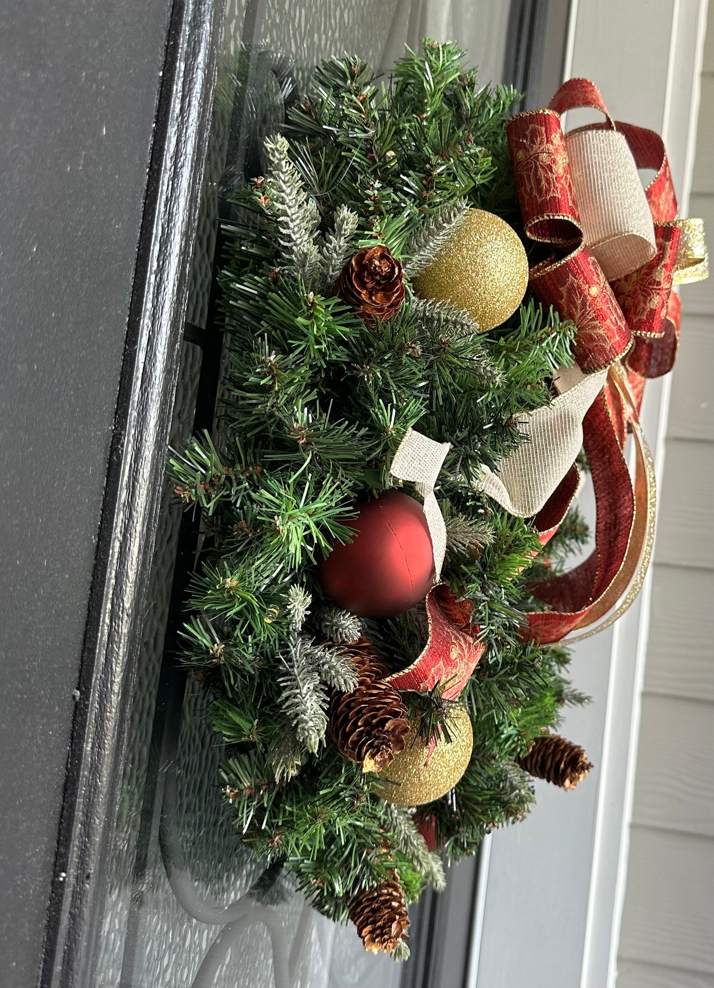 Christmas Wreath, front door Christmas wreath, holiday wreath