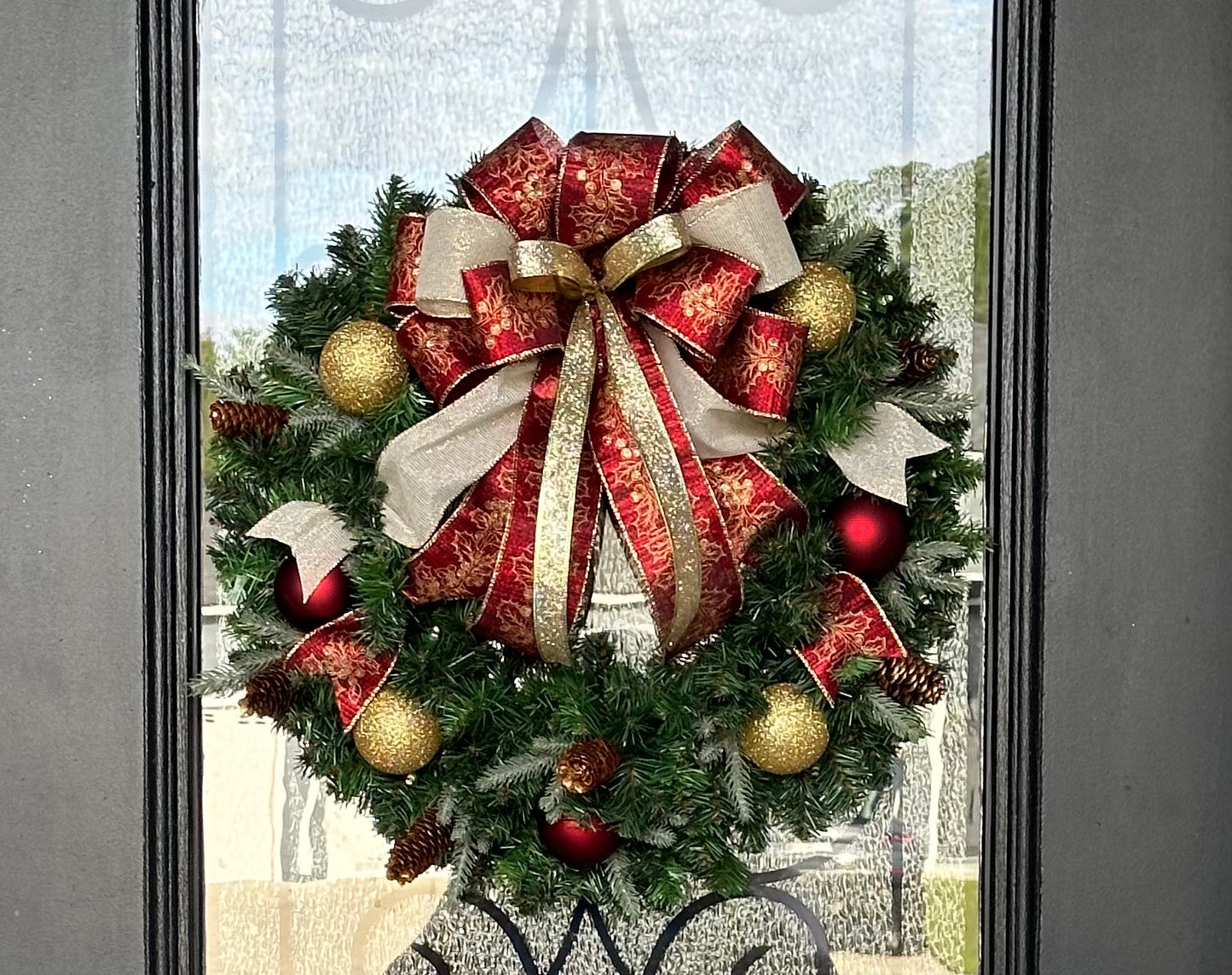 Christmas Wreath, front door Christmas wreath, holiday wreath