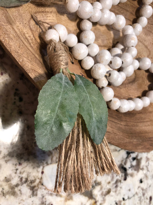 Rustic Wood Bead Garland