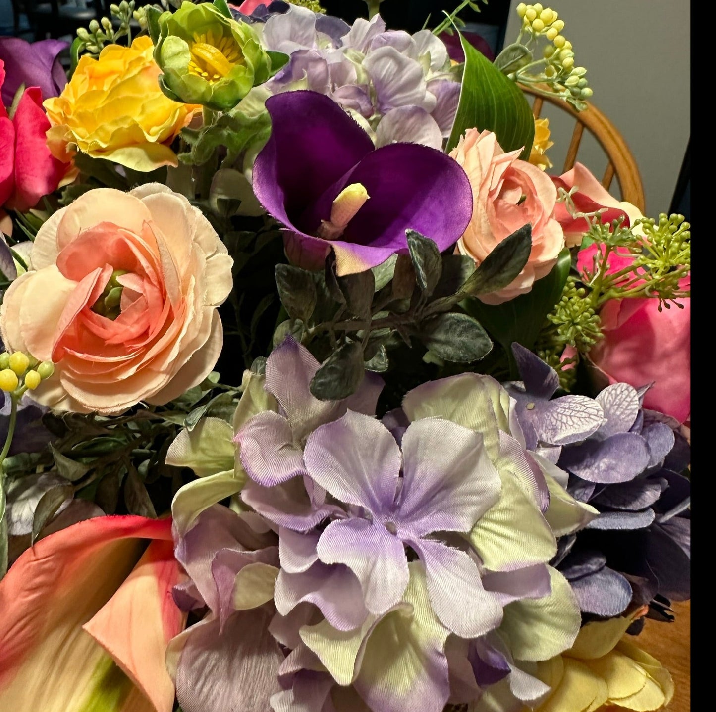 Purple Hydrangea Arrangement