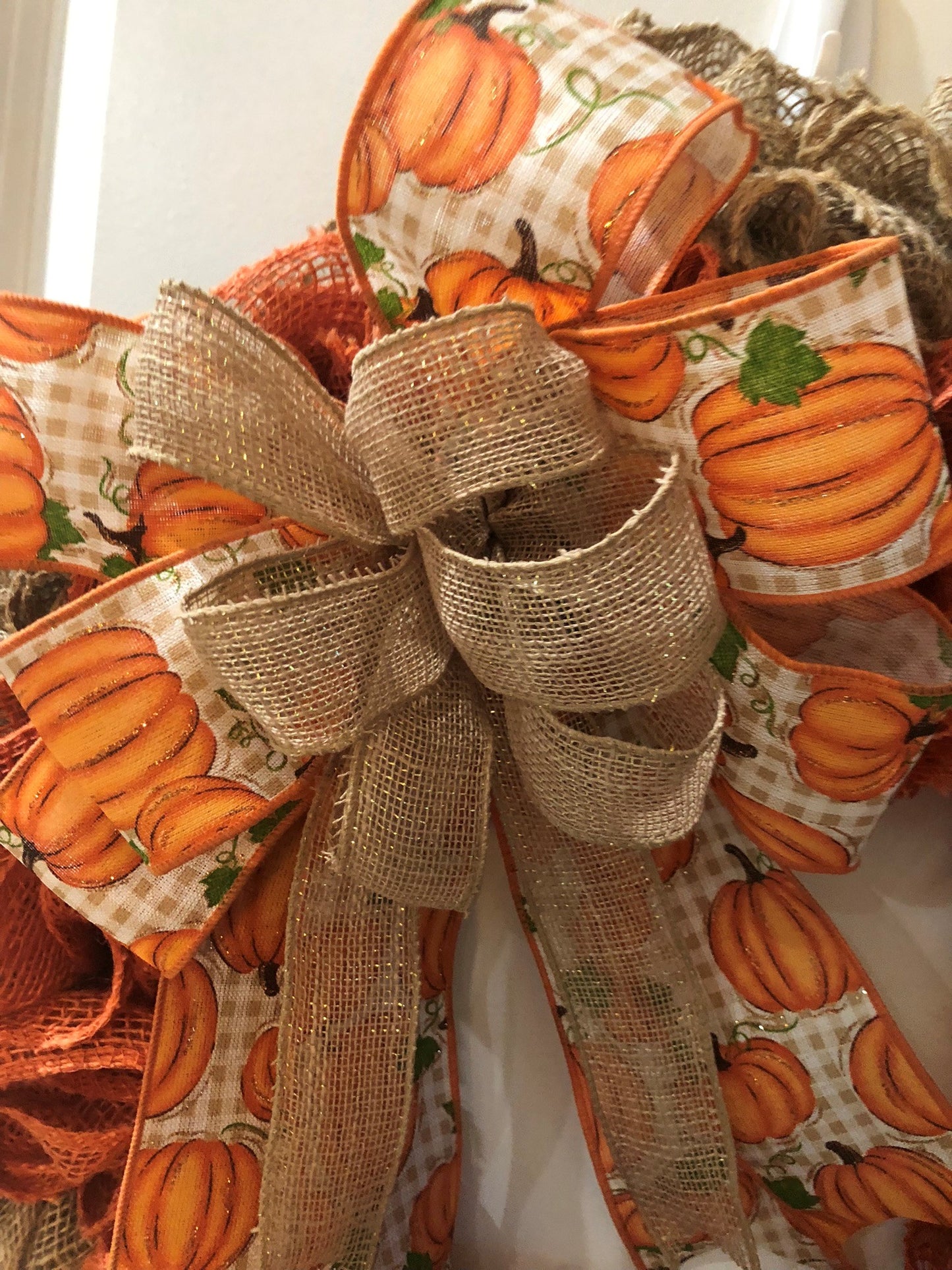 Simple Fall Burlap Wreath