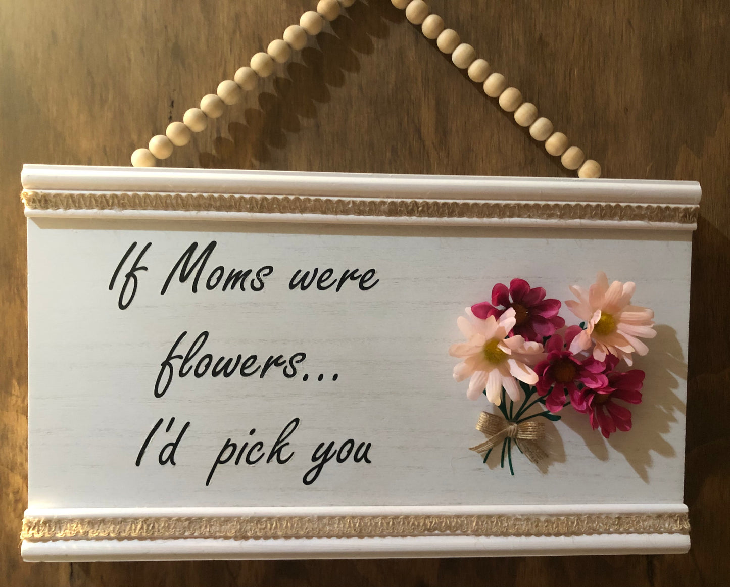 If Moms Were Flowers Sign