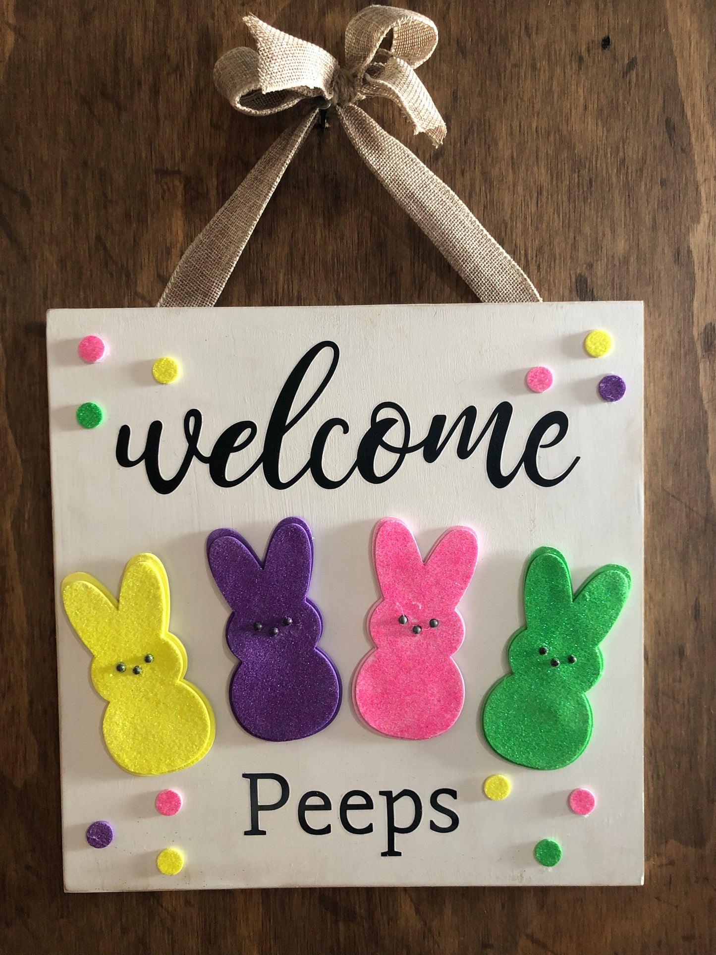 Welcome Peeps Sign