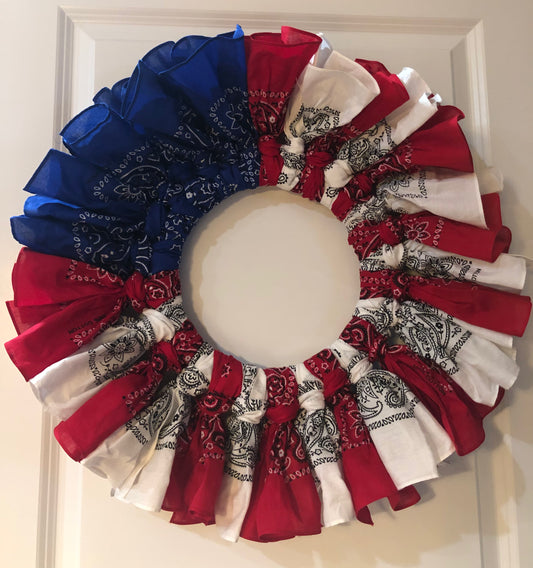 Small Patriotic Bandanna Ring