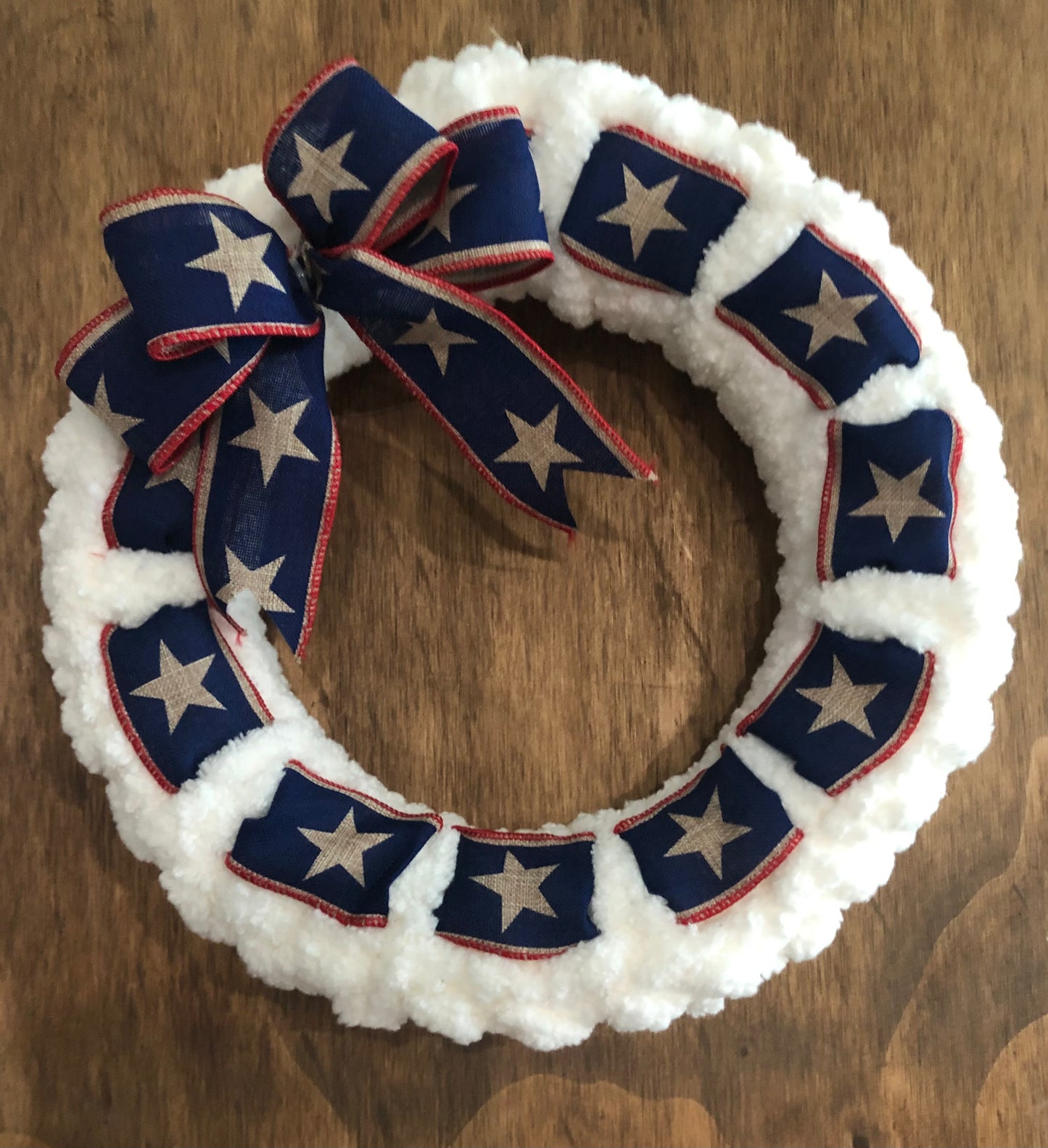 Small Patriotic Crochet Ring