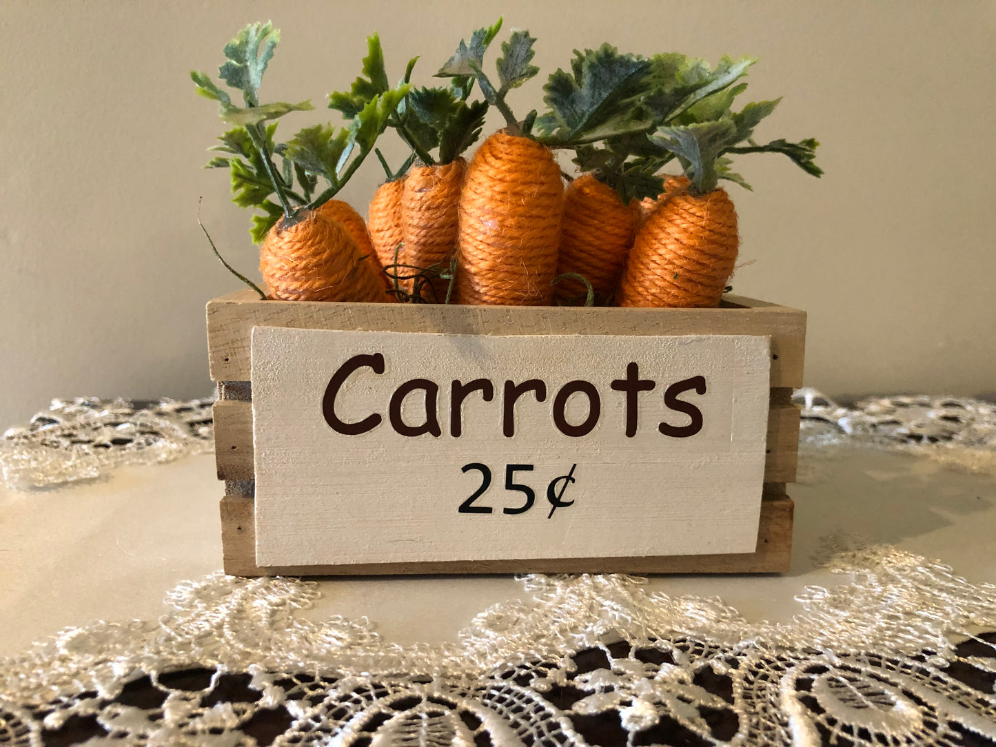 Crate of carrots