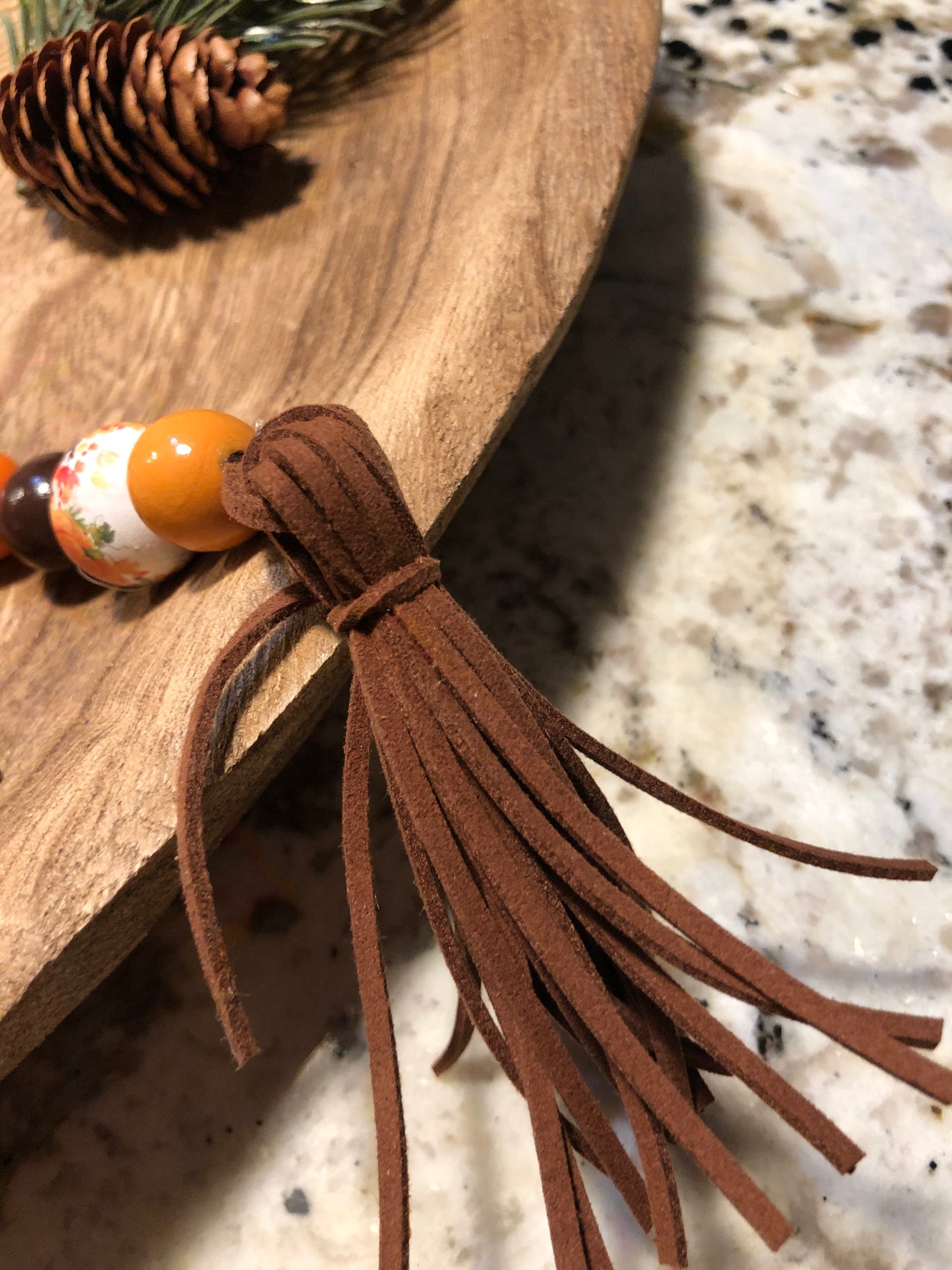 Fall Wood Bead Garland