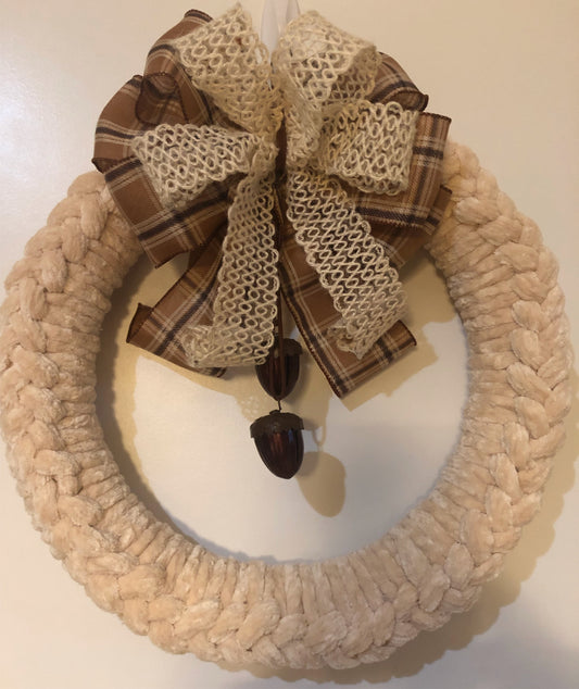 Braided Acorn Wreath